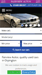 Mobile Screenshot of fairviewautos.co.uk